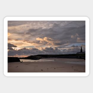 Cullercoats Bay dawn Sticker